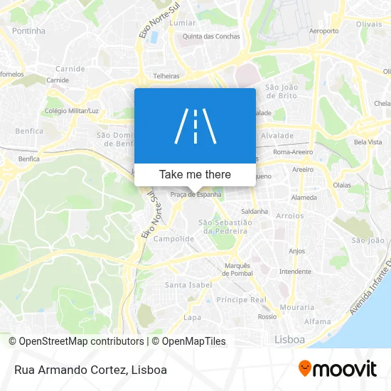 Rua Armando Cortez map