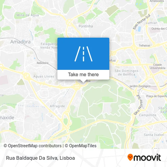 Rua Baldaque Da Silva map