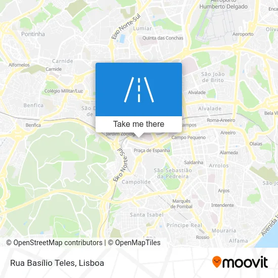 Rua Basílio Teles map