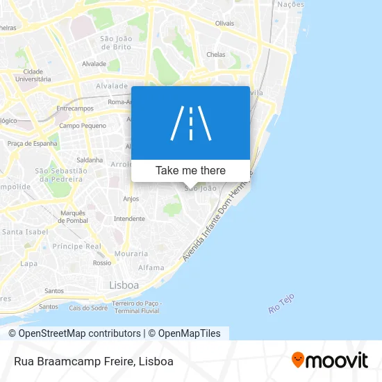 Rua Braamcamp Freire map