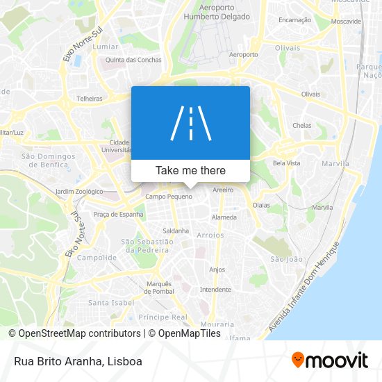 Rua Brito Aranha mapa