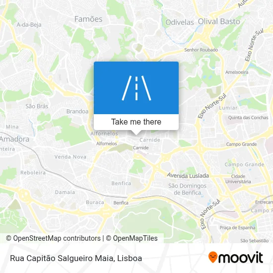 Rua Capitão Salgueiro Maia map