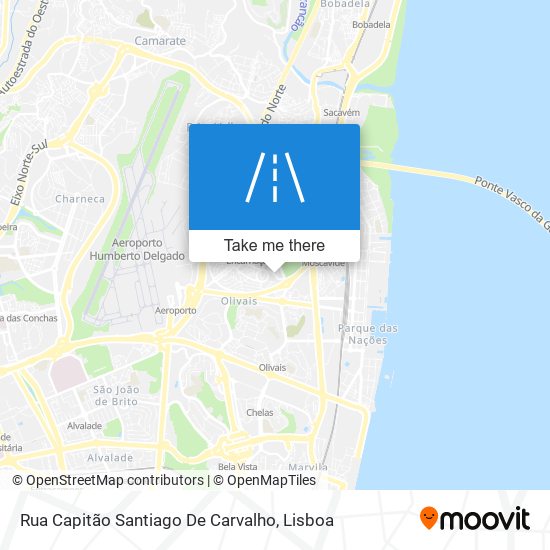 Rua Capitão Santiago De Carvalho mapa