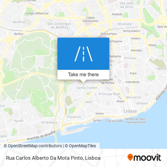 Rua Carlos Alberto Da Mota Pinto mapa