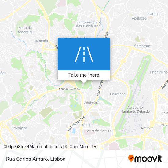 Rua Carlos Amaro mapa