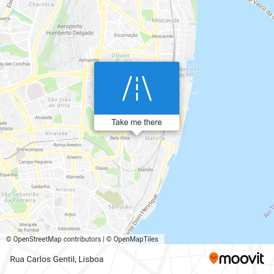 Rua Carlos Gentil map