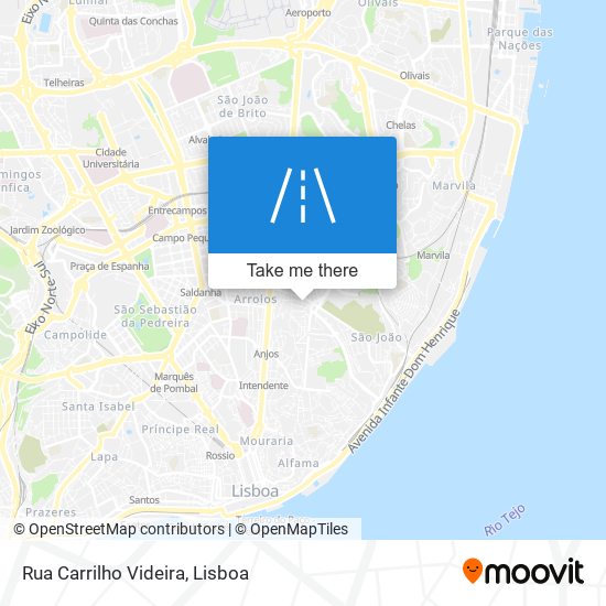 Rua Carrilho Videira map