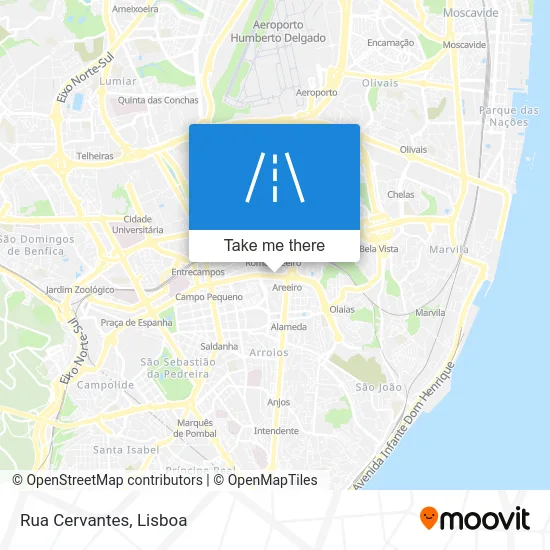 Rua Cervantes map