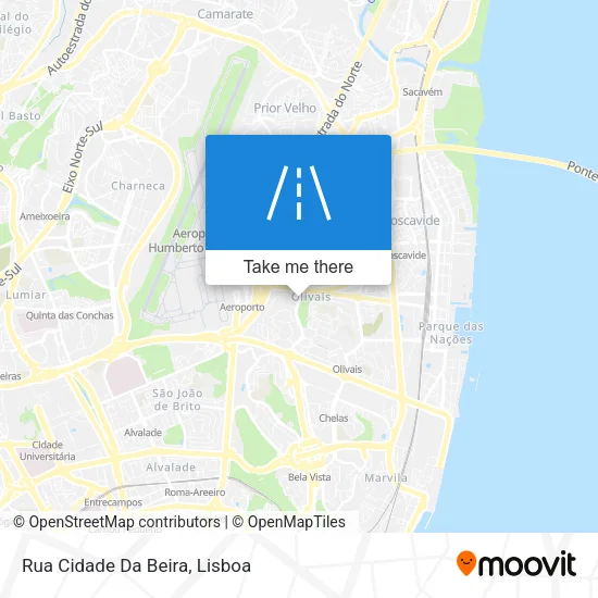 Rua Cidade Da Beira mapa