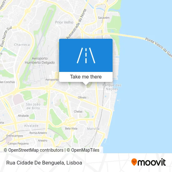 Rua Cidade De Benguela map