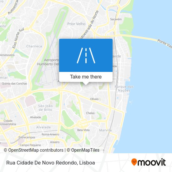 Rua Cidade De Novo Redondo mapa