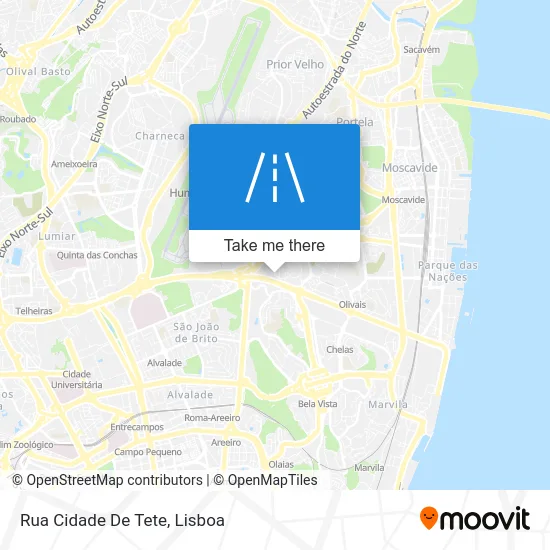 Rua Cidade De Tete map