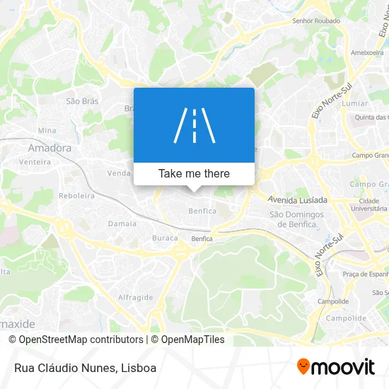Rua Cláudio Nunes map