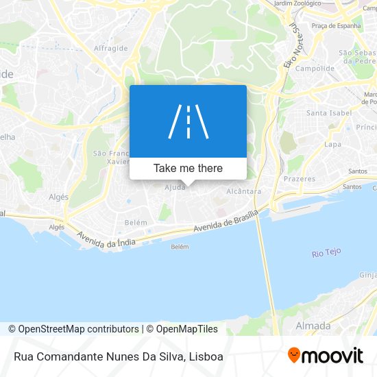 Rua Comandante Nunes Da Silva mapa