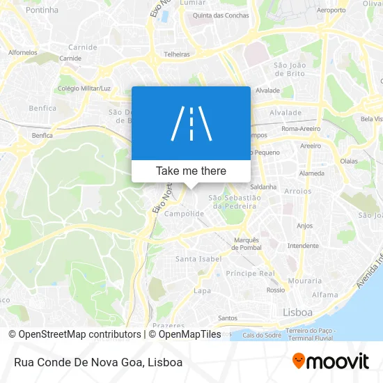 Rua Conde De Nova Goa map