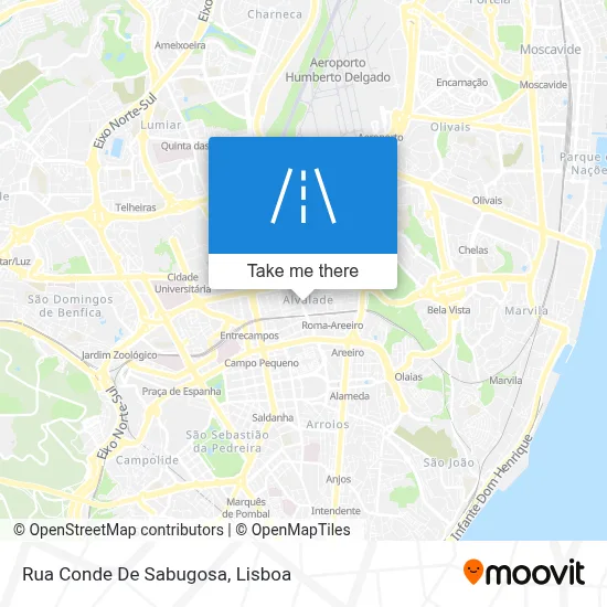Rua Conde De Sabugosa map