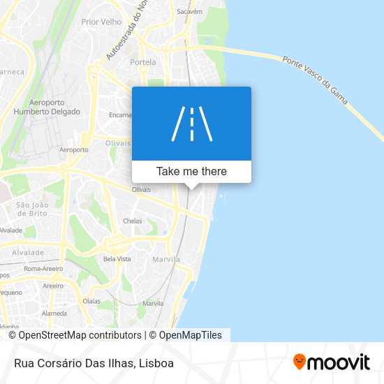 Rua Corsário Das Ilhas mapa
