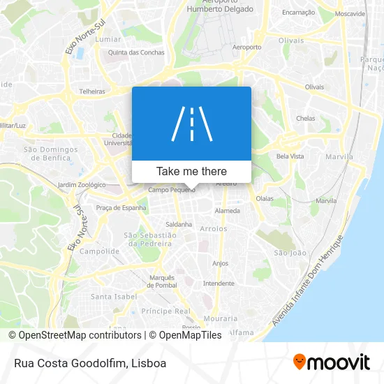 Rua Costa Goodolfim map