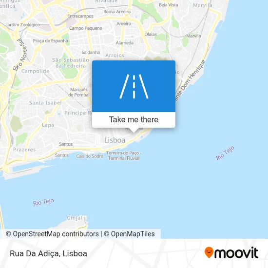 Rua Da Adiça map