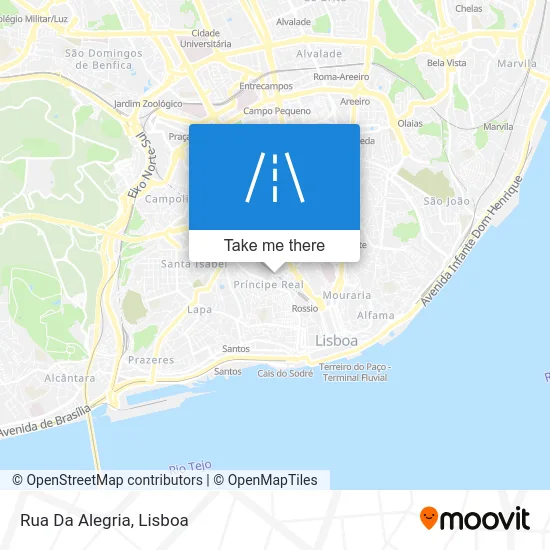 Rua Da Alegria map