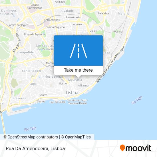 Rua Da Amendoeira mapa
