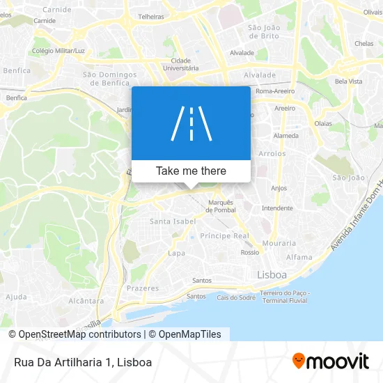 Rua Da Artilharia 1 map