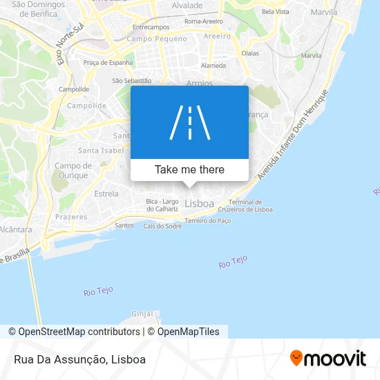 Rua Da Assunção map