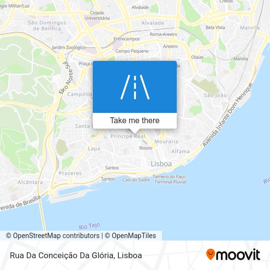 Rua Da Conceição Da Glória mapa