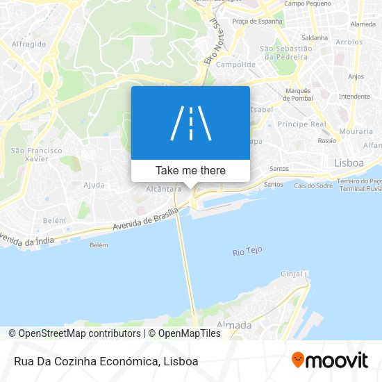 Rua Da Cozinha Económica map