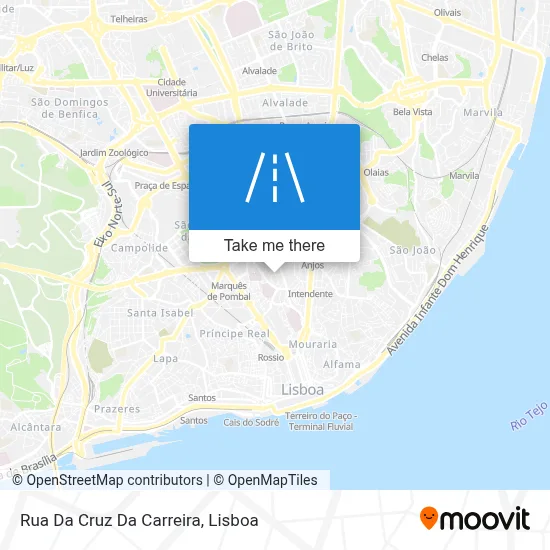 Rua Da Cruz Da Carreira map