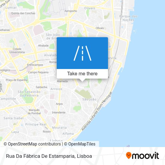 Rua Da Fábrica De Estamparia map