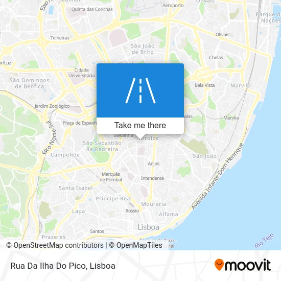 Rua Da Ilha Do Pico map