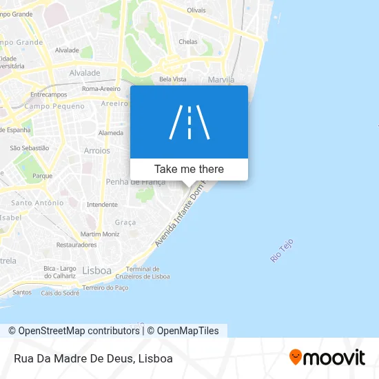 Rua Da Madre De Deus map