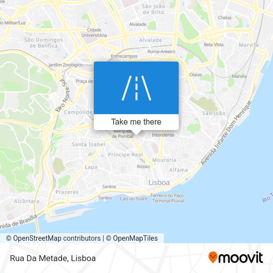 Rua Da Metade mapa