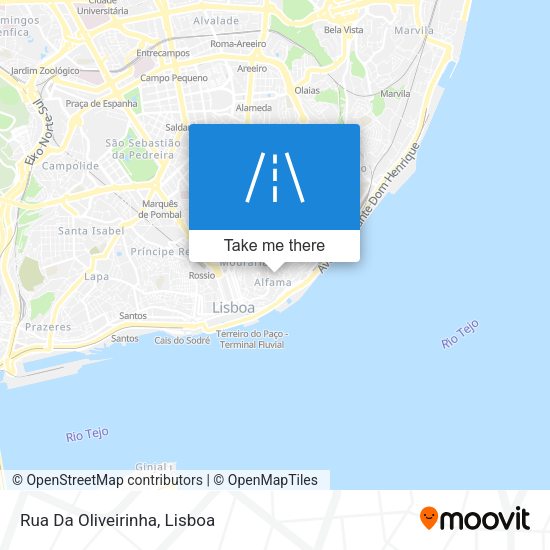 Rua Da Oliveirinha mapa