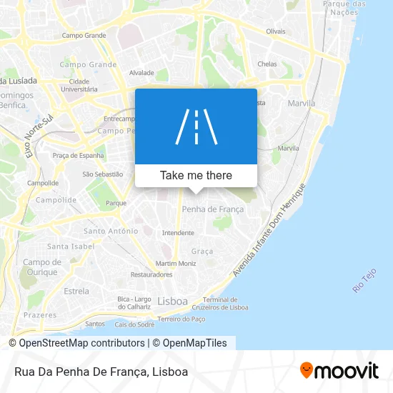 Rua Da Penha De França map