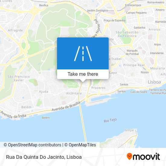 Rua Da Quinta Do Jacinto mapa