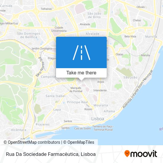 Rua Da Sociedade Farmacêutica mapa
