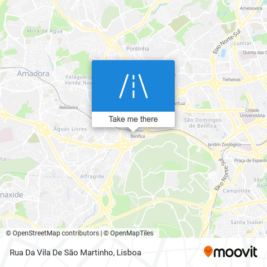 Rua Da Vila De São Martinho mapa