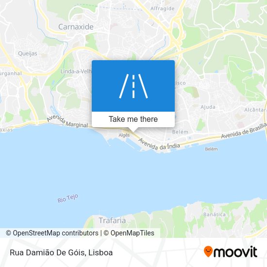 Rua Damião De Góis map