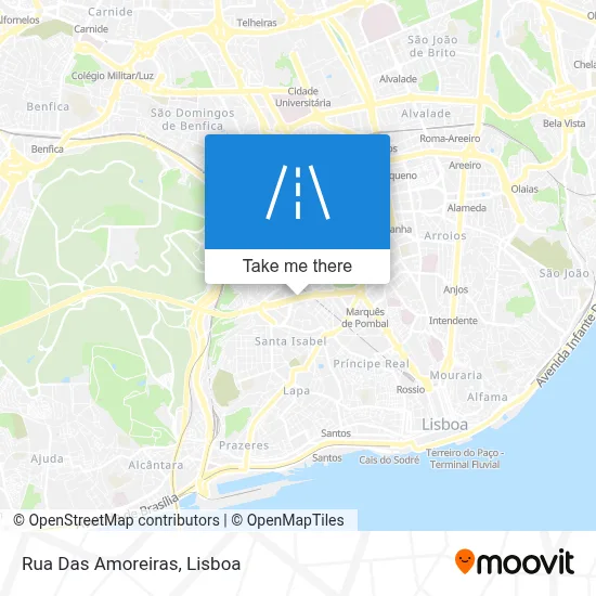 Rua Das Amoreiras map