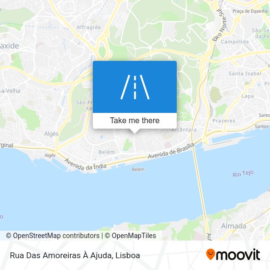 Rua Das Amoreiras À Ajuda map