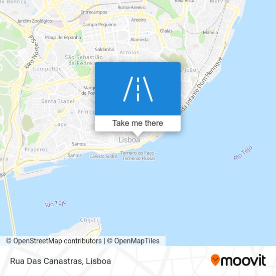 Rua Das Canastras mapa