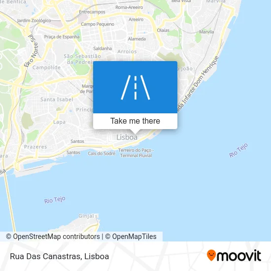 Rua Das Canastras map