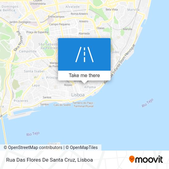 Rua Das Flores De Santa Cruz map