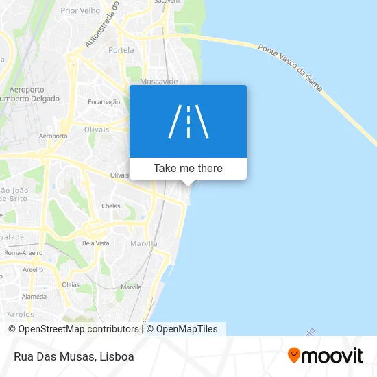 Rua Das Musas map