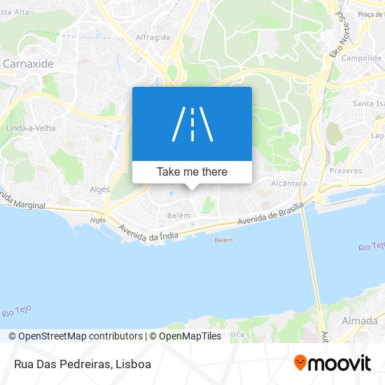 Rua Das Pedreiras mapa