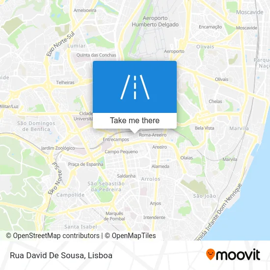 Rua David De Sousa map