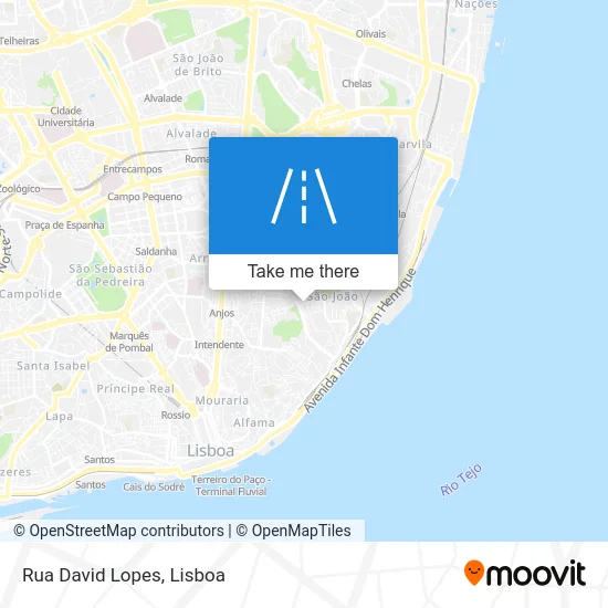 Rua David Lopes map
