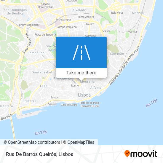 Rua De Barros Queirós mapa